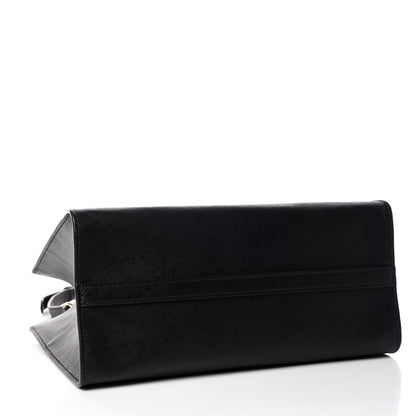 Prada Saffiano Metal Top Handle Black 4 of 9