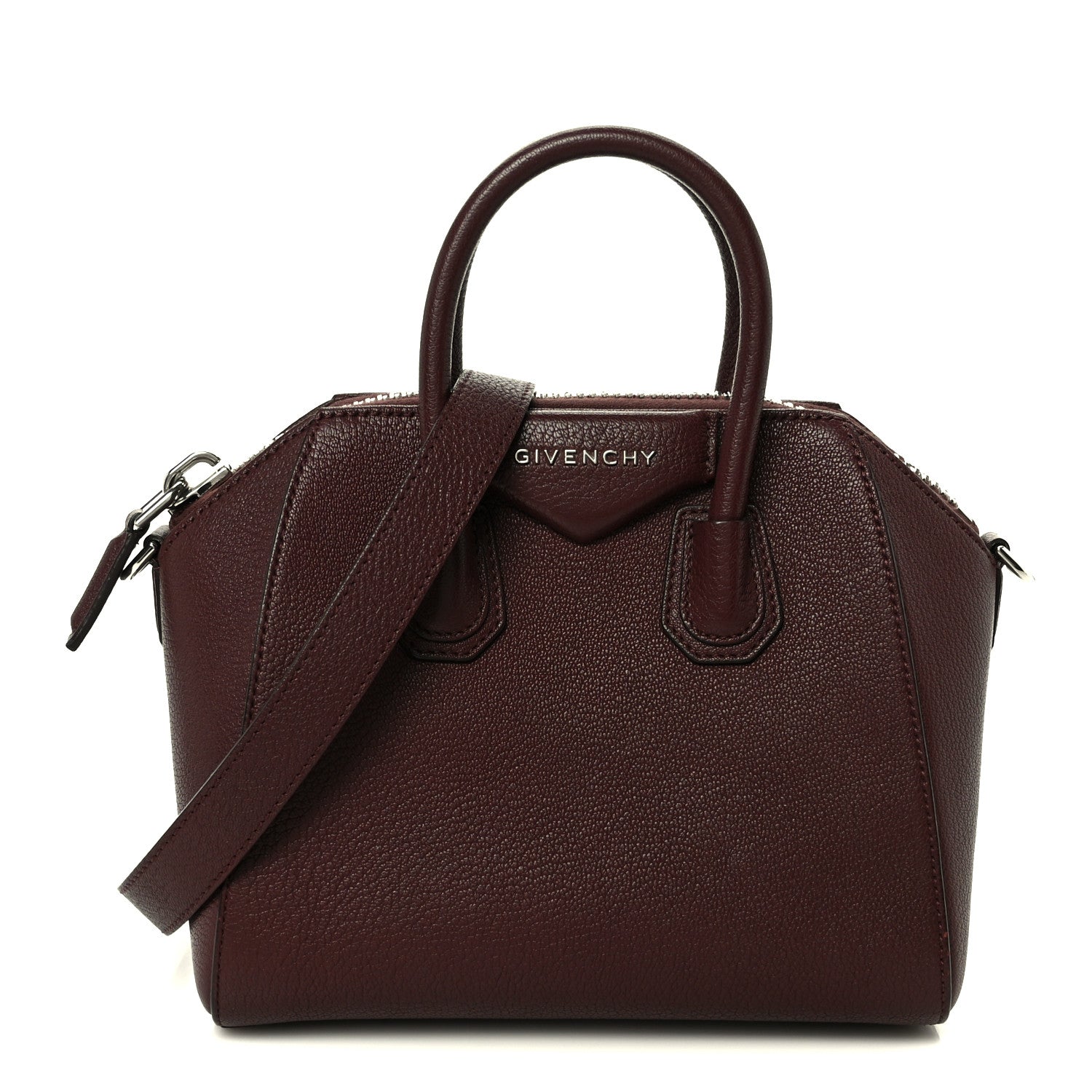 Givenchy Sugar Goatskin Mini Antigona Oxblood 1 of 10