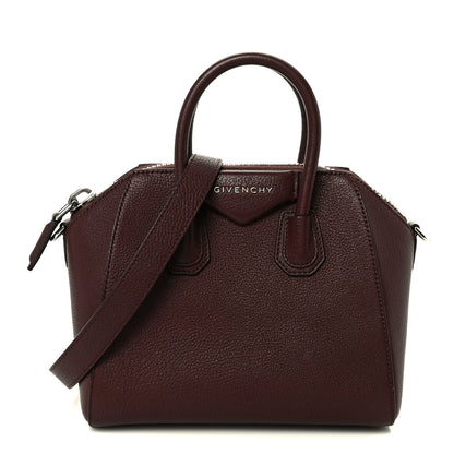 Givenchy Sugar Goatskin Mini Antigona Oxblood 1 of 10