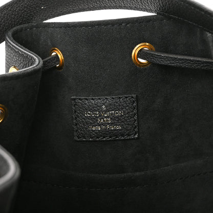 Louis Vuitton Calfskin Lockme Bucket MM Black 6 of 9
