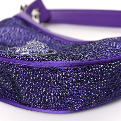Versace Crystal Repeat Mini Hobo Purple 8 of 9