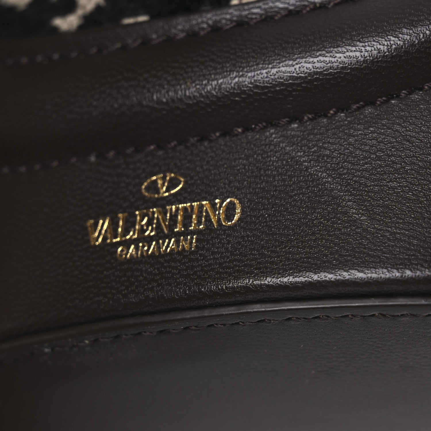 Valentino Garavani Toile Iconographe Nappa Le Cinquième Bucket Bag Naturale Black Fondant 13 of 15