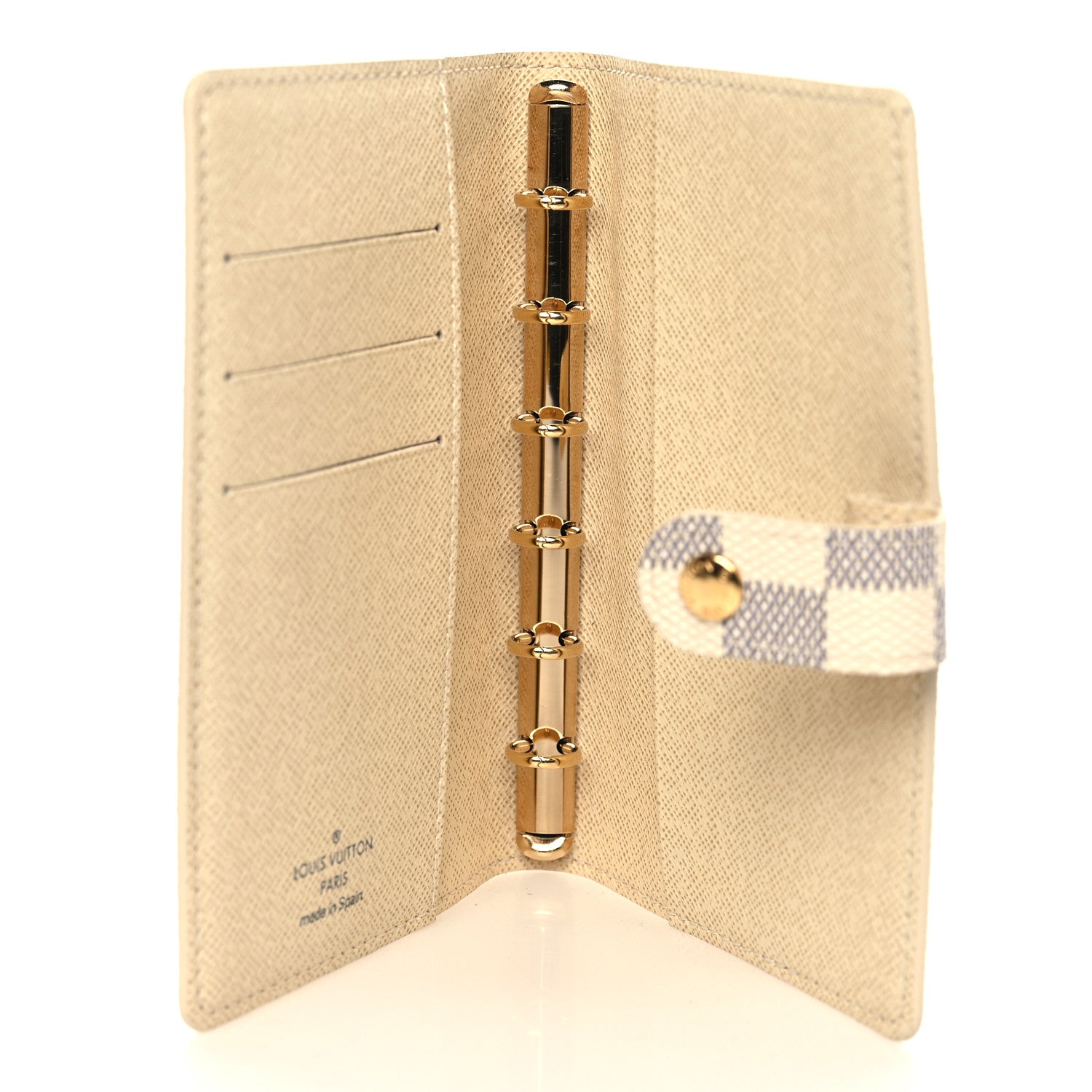 Louis Vuitton Damier Azur Small Ring Agenda Cover 5 of 6