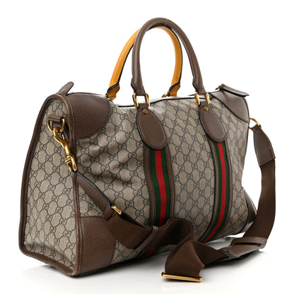 Gucci Soft GG Supreme Monogram Web Neo Vintage Duffle Bag Beige New Acero Crop 3 of 19