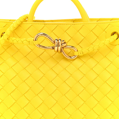 Bottega Veneta Nappa Intrecciato Small Andiamo Shoulder Bag Sulfur 7 of 12
