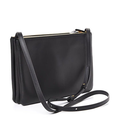 Celine Lambskin Large Trio Crossbody Bag Black 2 of 11