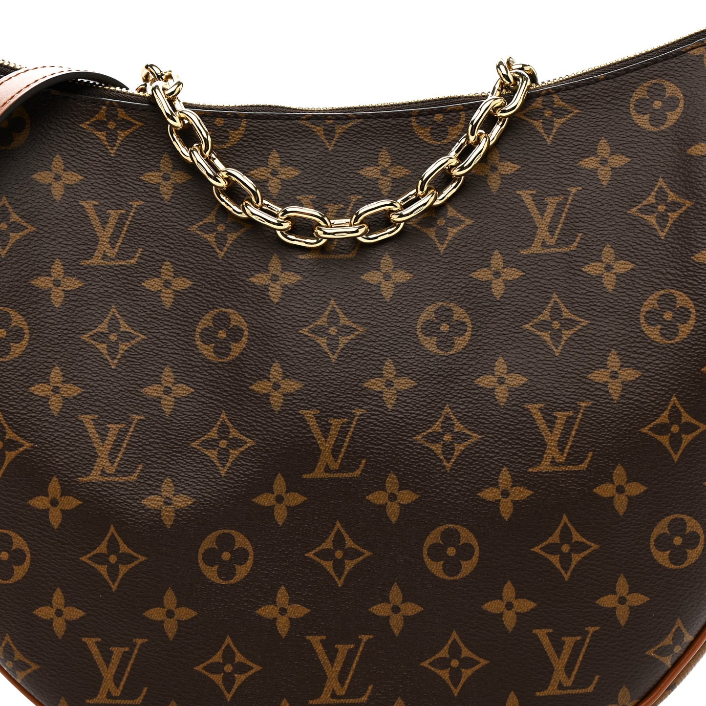 Reverse Monogram Loop Hobo