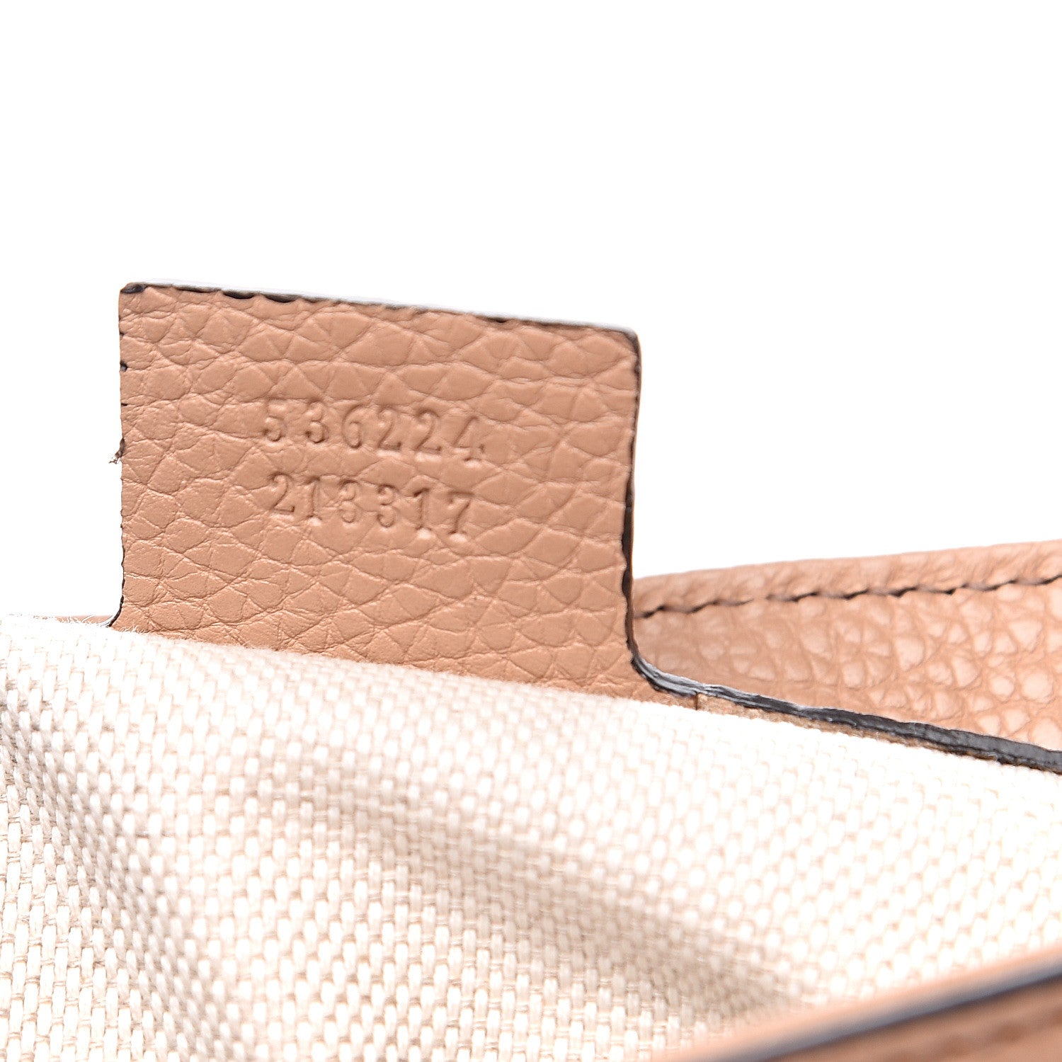 Gucci Pebbled Calfskin Medium Soho Flap Crossbody Camelia 6 of 9