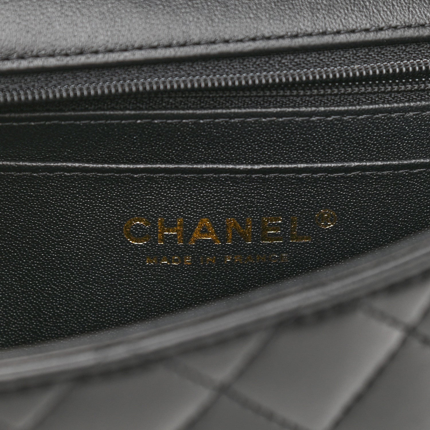 Chanel Lambskin Quilted Mini Top Handle Rectangular Flap Black 6 of 10