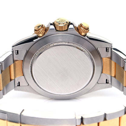 Rolex Stainless Steel 18K Yellow Gold 40mm Oyster Perpetual Cosmograph Daytona Watch Black 116523 4 of 4