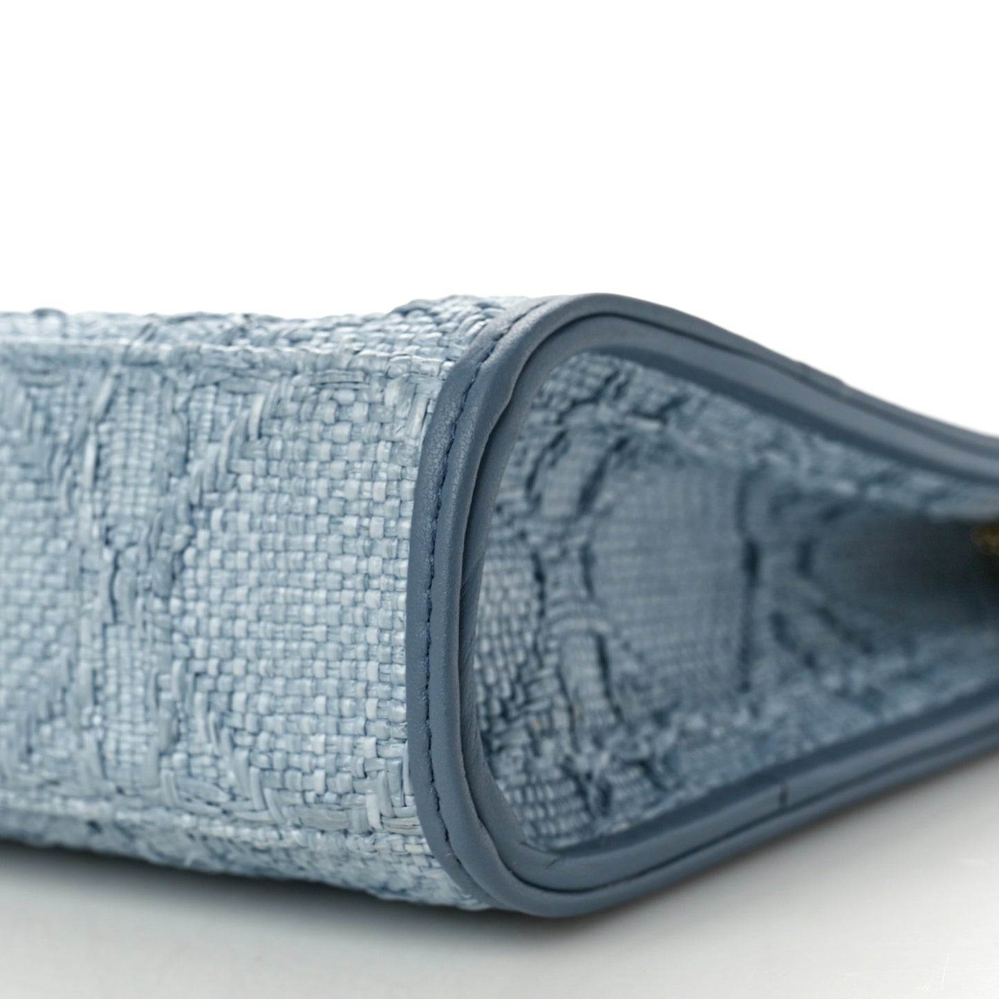 Raffia Cannage 30 Montaigne Dea Pouch Celestial Blue
