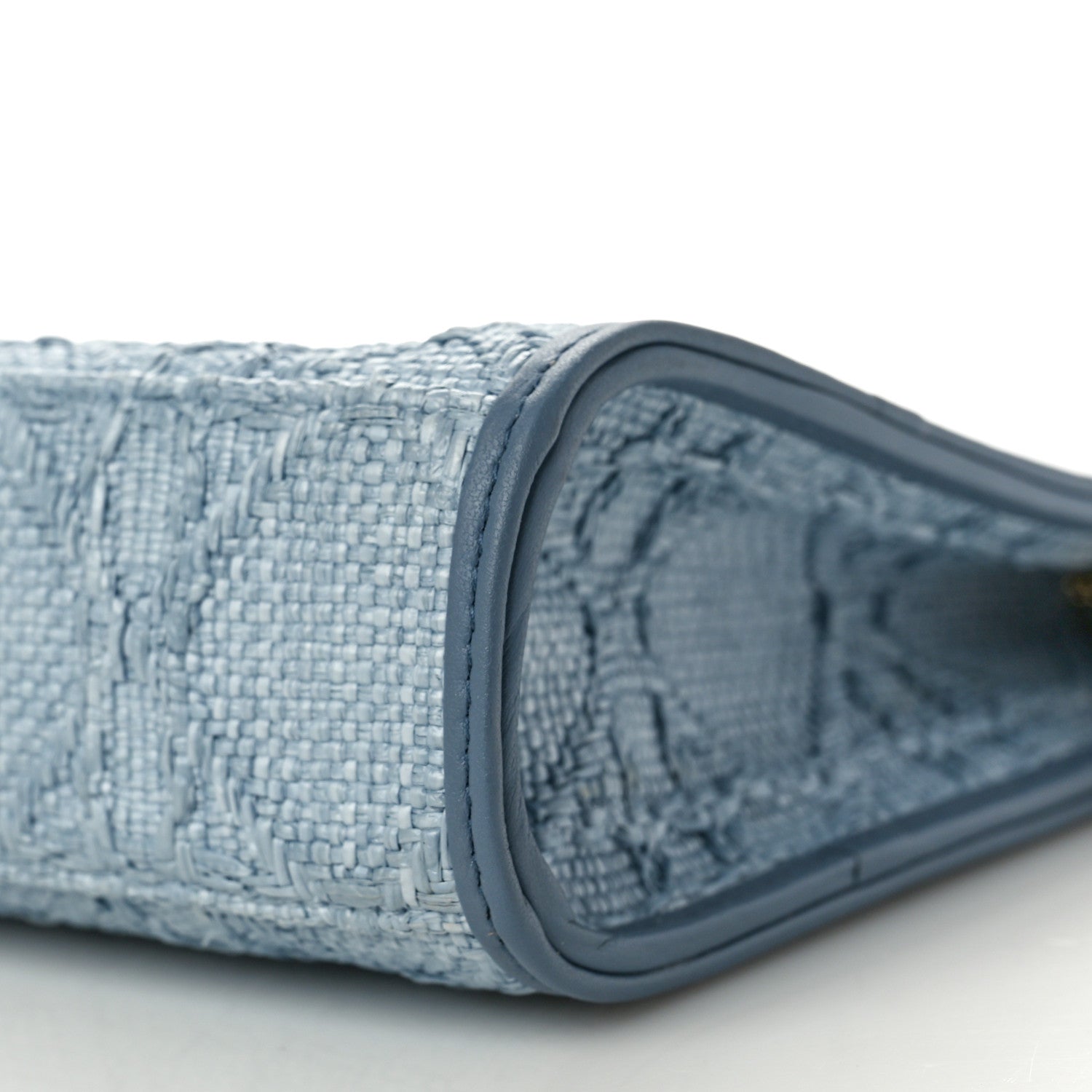 Christian Dior Raffia Cannage 30 Montaigne Dea Pouch Celestial Blue 10 of 10