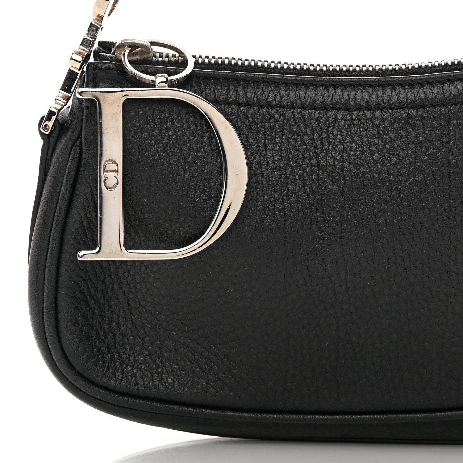 Christian Dior Calfskin Shoulder Bag Black 4 of 13