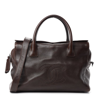 Chanel Calfskin CC Bowler Brown 1 of 12