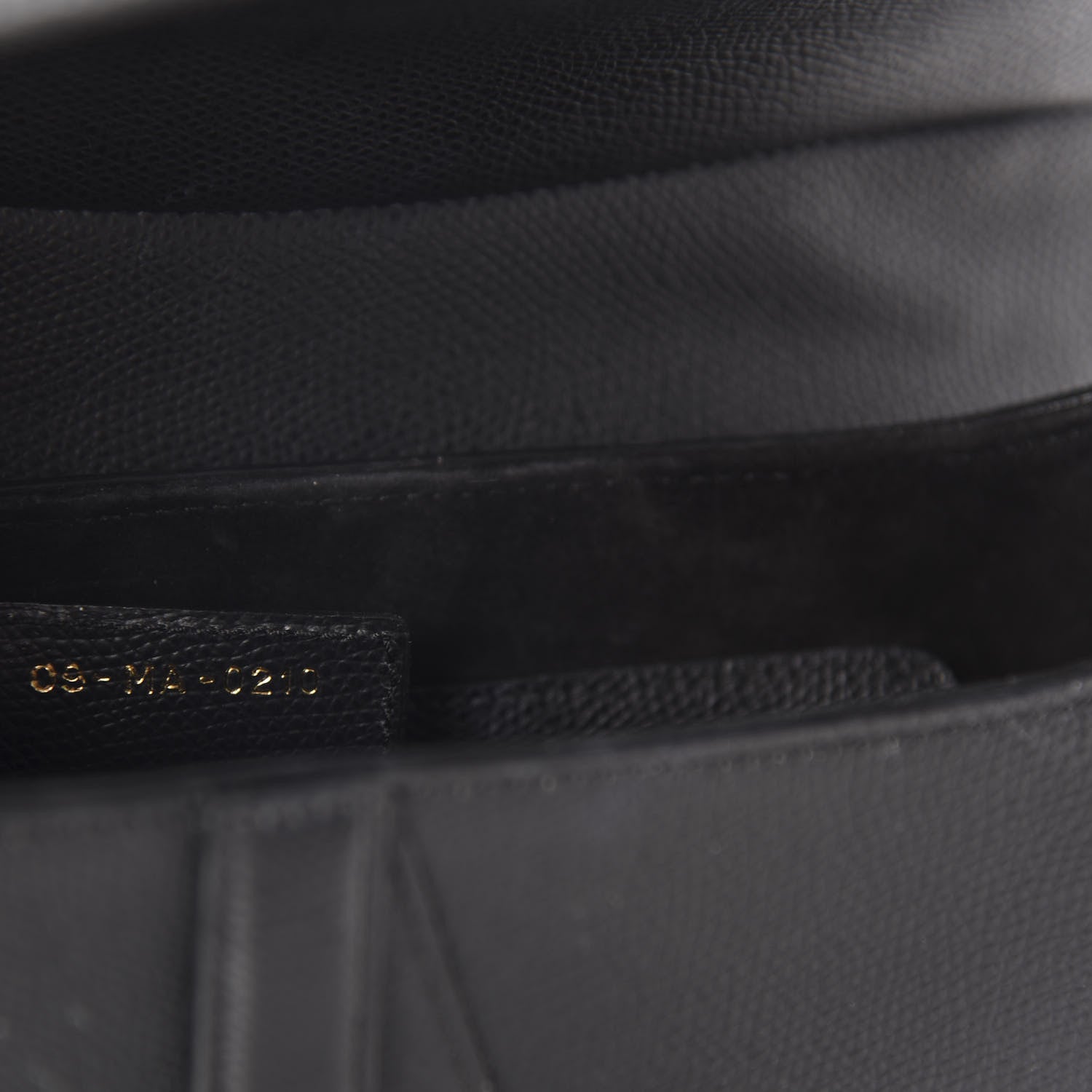 Christian Dior Grained Calfskin Saddle Bag Black 9 of 10