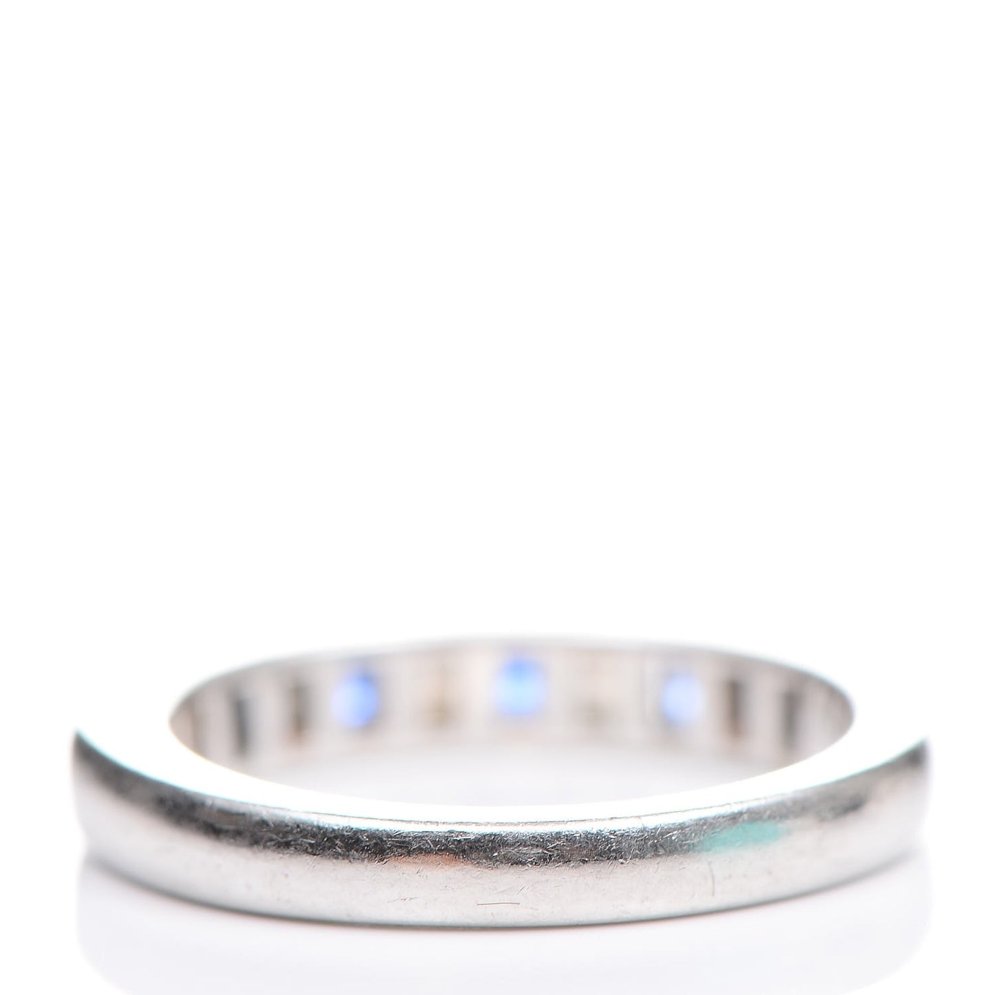 Platinum Diamond Blue Sapphire Ring 49.5 5