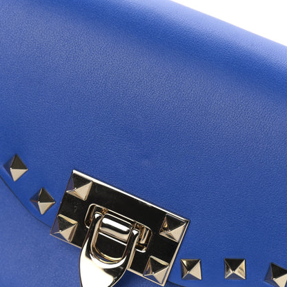 Valentino Garavani Vitello Medium Rockstud Flip Lock Crossbody Bag Acid Blue 11 of 11