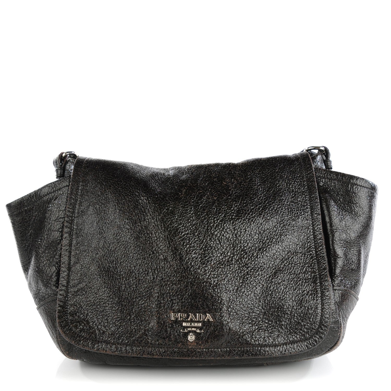 Prada Cervo Lux Chain Flap Ebano 1 of 9