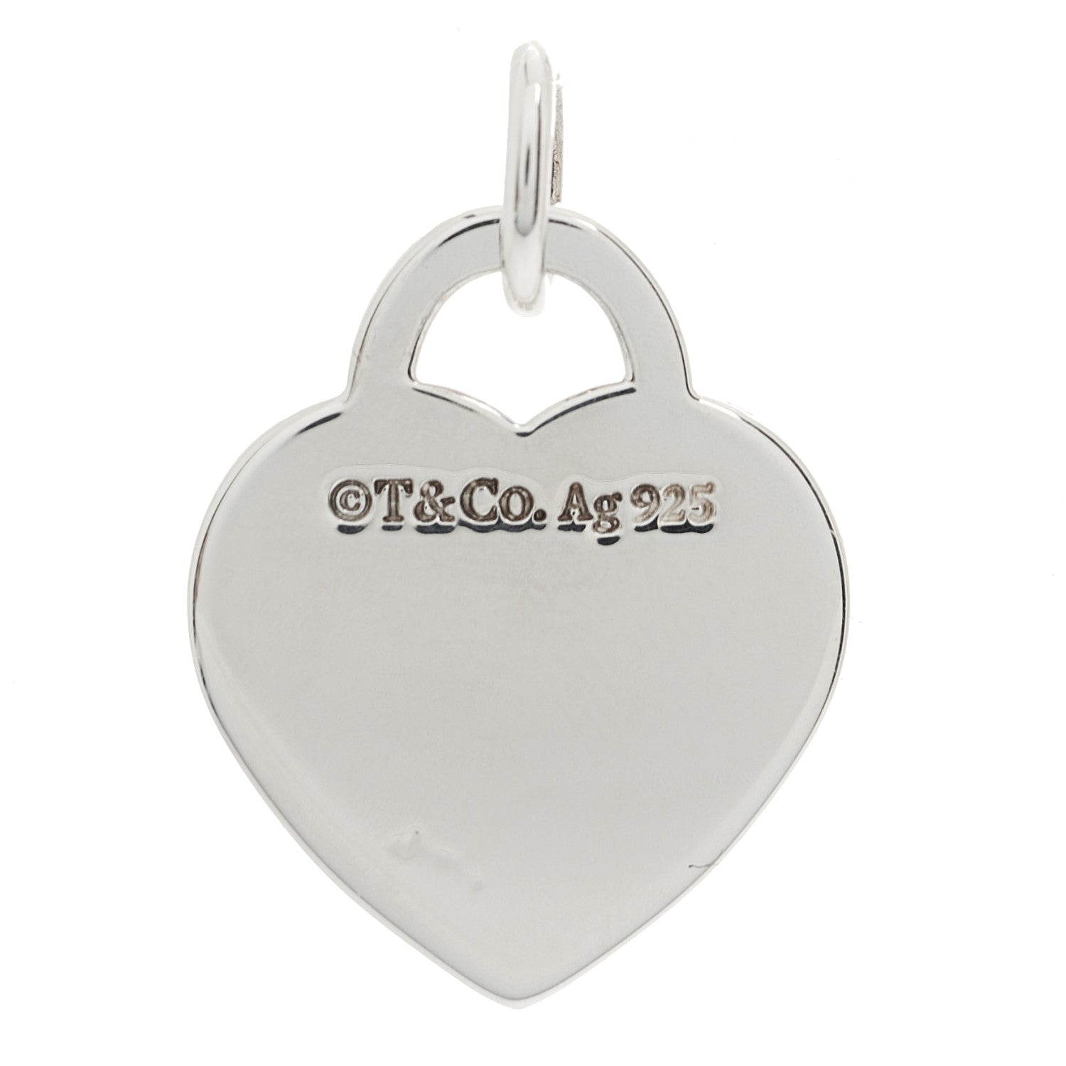 Tiffany Sterling Silver Small Return to Tiffany Heart Tag Charm 3 of 3