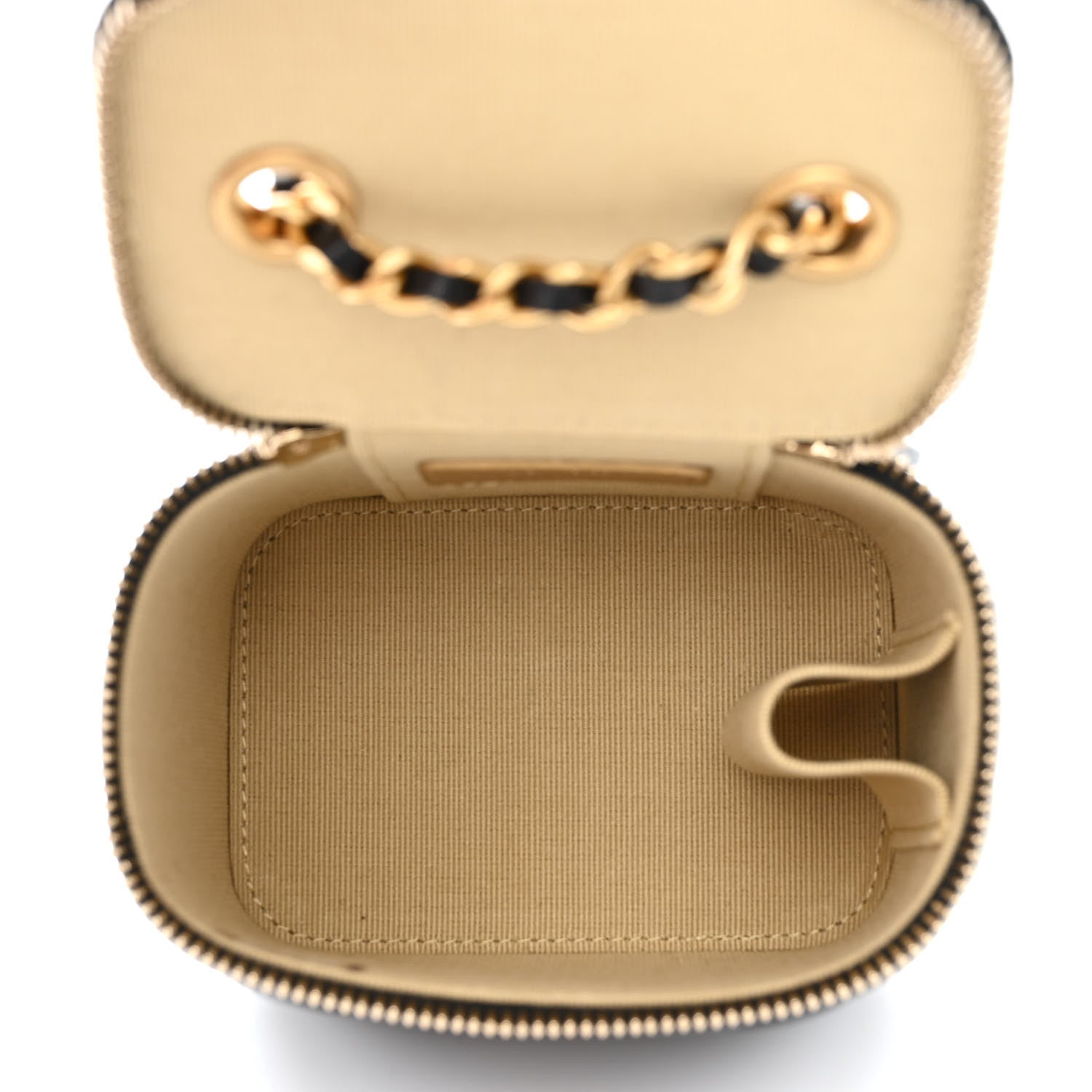 Chanel Lambskin Quilted Mini Pearl Crush Vanity Case With Chain Black 5 of 11