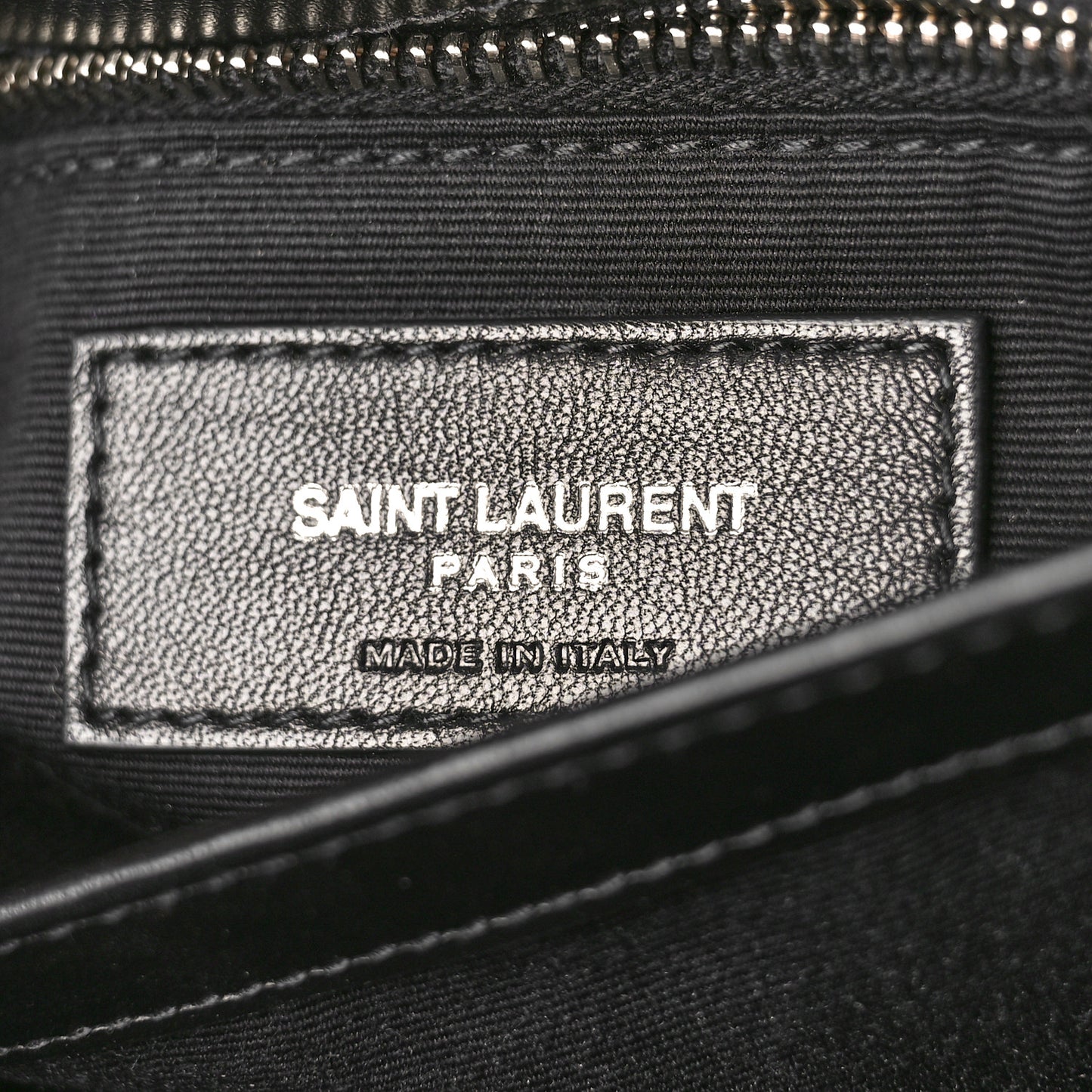 Calfskin Y Quilted Monogram Toy Loulou Crossbody Bag Black