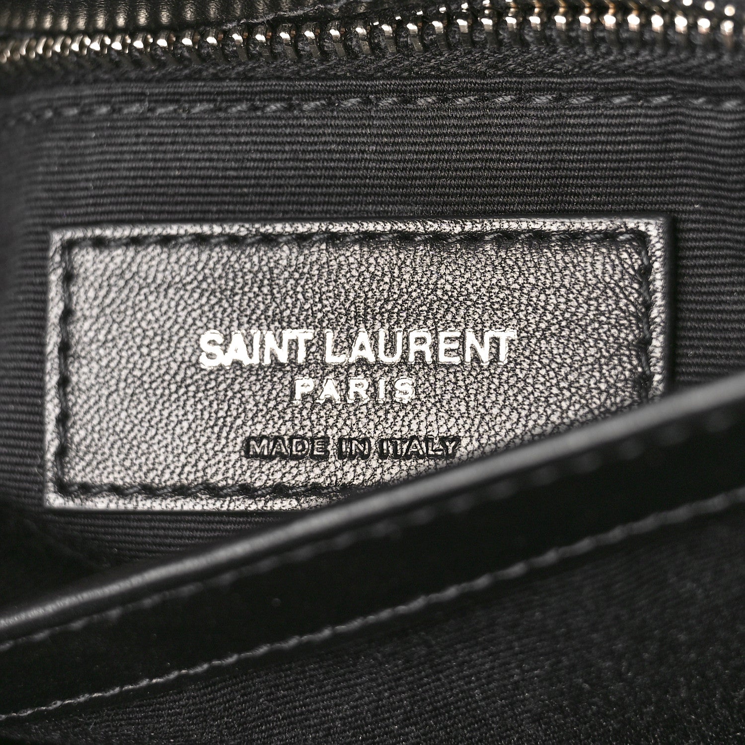 Saint Laurent Calfskin Y Quilted Monogram Toy Loulou Crossbody Bag Black 6 of 8