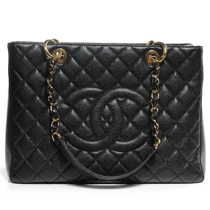 Chanel Caviar Grand Shopping Tote GST Black 1 of 8