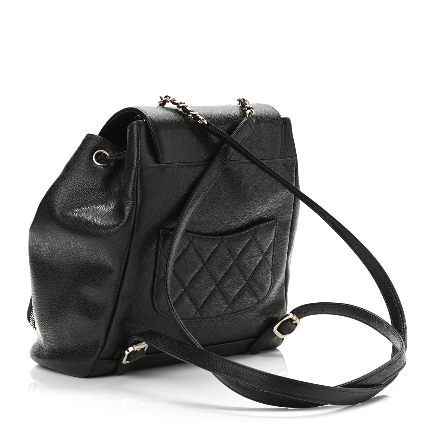 Caviar Quilted Business Affinity Backpack Black