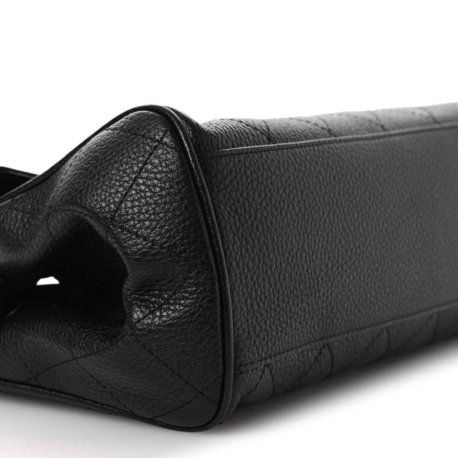 Chanel Grained Calfskin Stitched Urban Essentials Small Shopping Bag Black 9 of 11