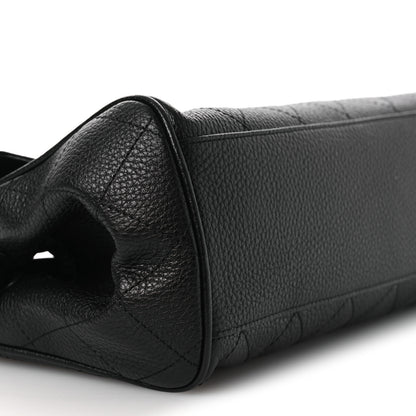 Chanel Grained Calfskin Stitched Urban Essentials Small Shopping Bag Black 9 of 11