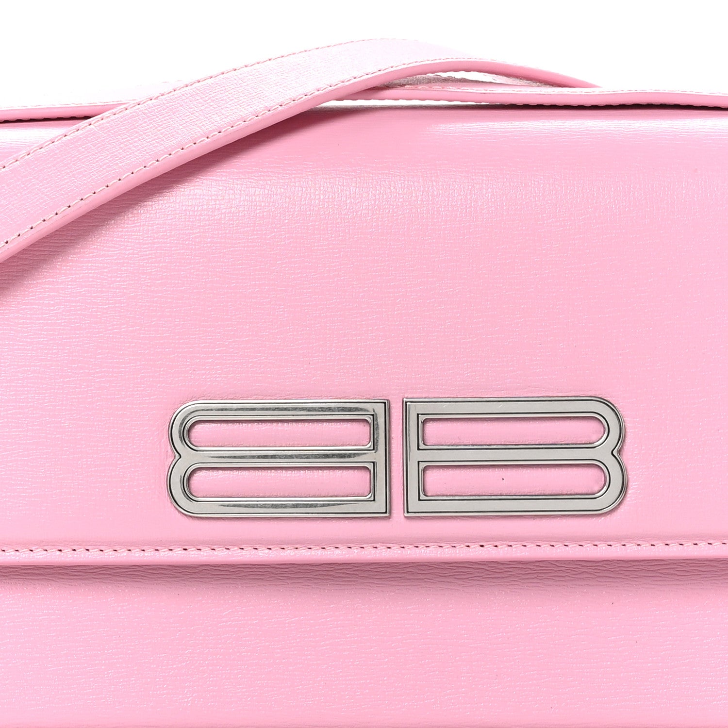 Balenciaga Calfskin Stripe Embossed Medium Gossip Bag Candy Pink 9 of 13