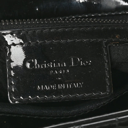 Christian Dior Patent Cannage Medium Lady Dior Black 6 of 10