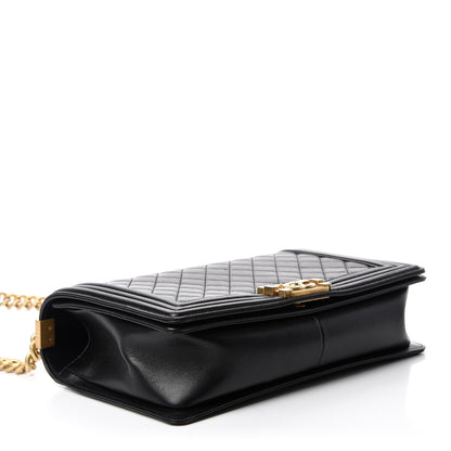 Chanel Lambskin Quilted New Medium Boy Flap Black 4 of 16