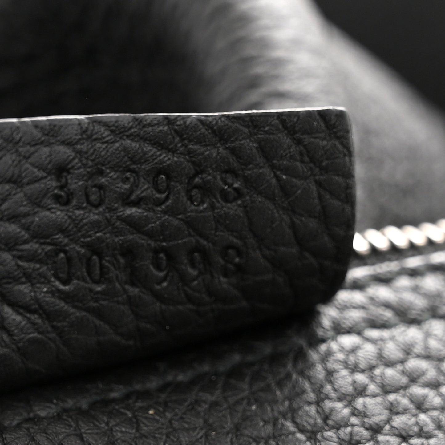 Soft Grained Calfskin Large Jackie Hobo Black