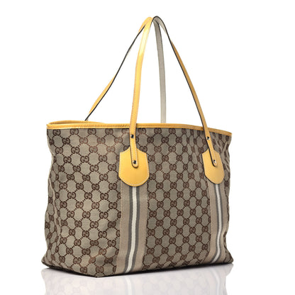 Gucci Monogram Web Large Jolie Tote Yellow 3 of 9
