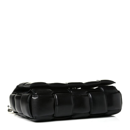 Bottega Veneta Lambskin Maxi Intreccio Padded Chain Cassette Crossbody Bag Black 3 of 7