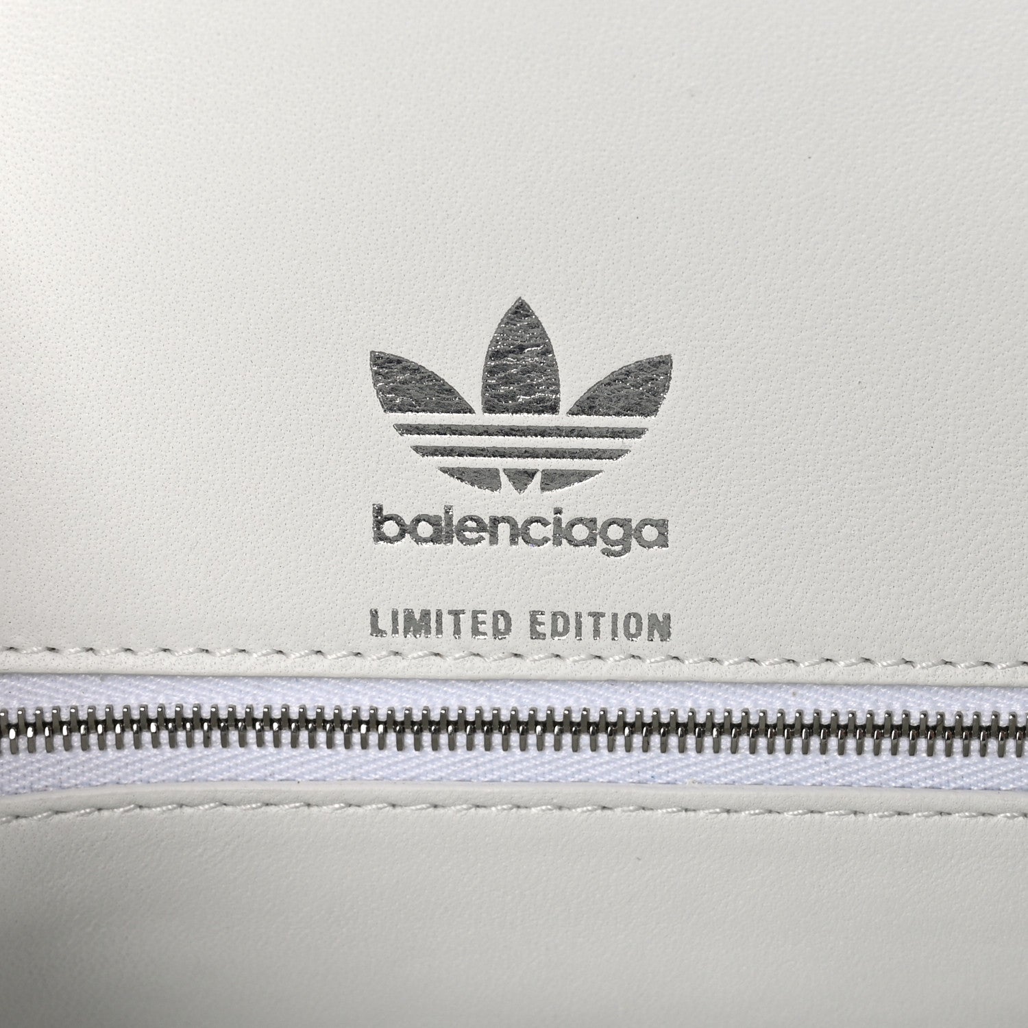 Balenciaga X ADIDAS Shiny Box Calfskin Hourglass Top Handle Bag XS Off White 7 of 11