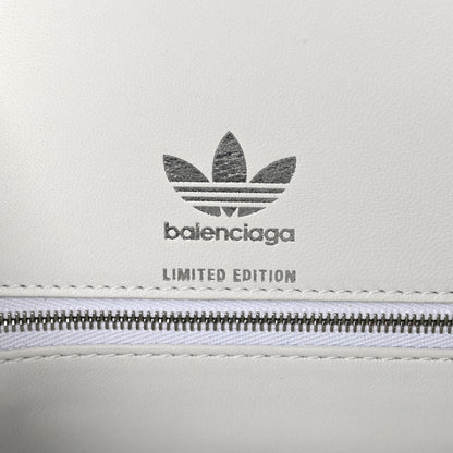 Balenciaga X ADIDAS Shiny Box Calfskin Hourglass Top Handle Bag XS Off White 7 of 11