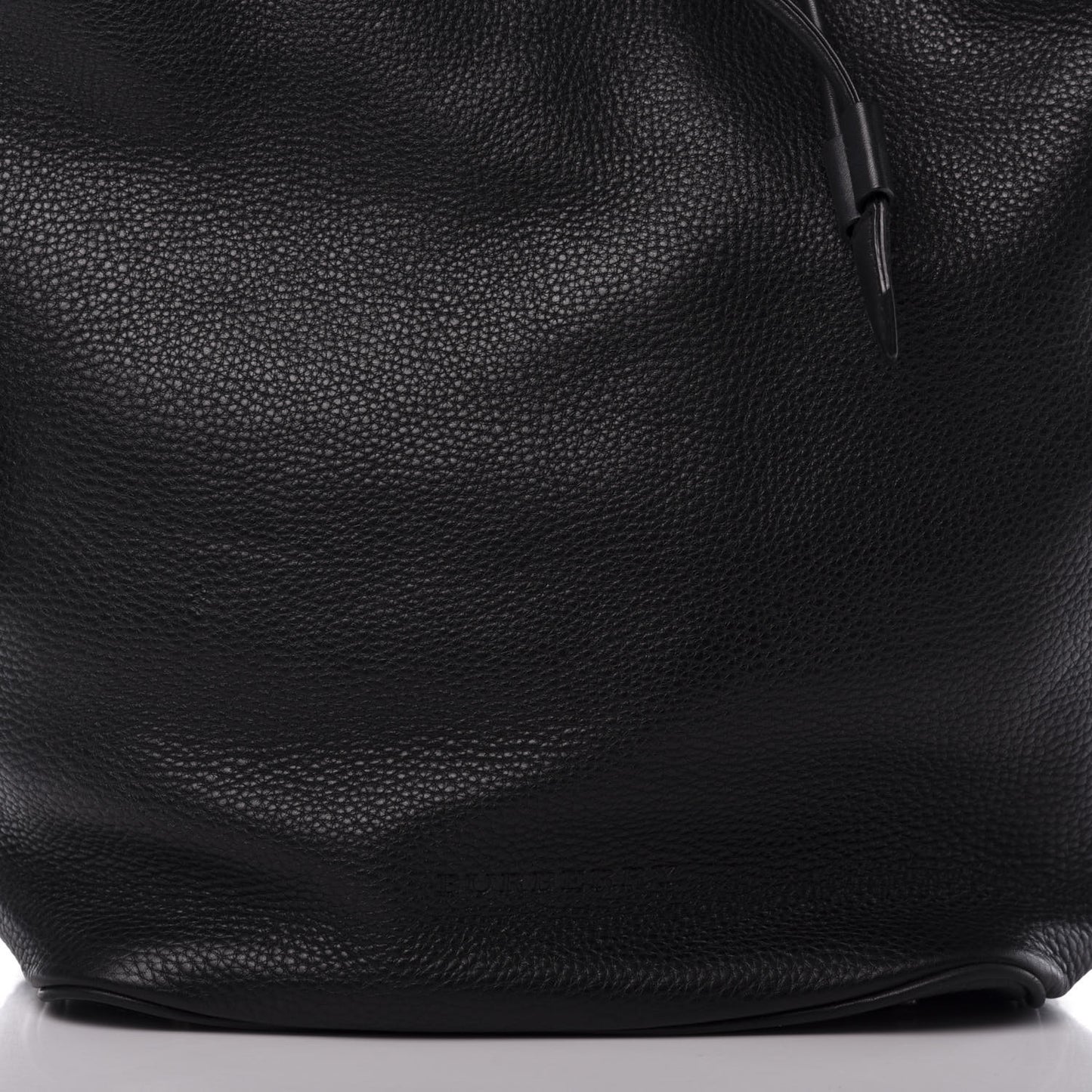 Grainy Calfskin Medium Check Ashby Hobo Black