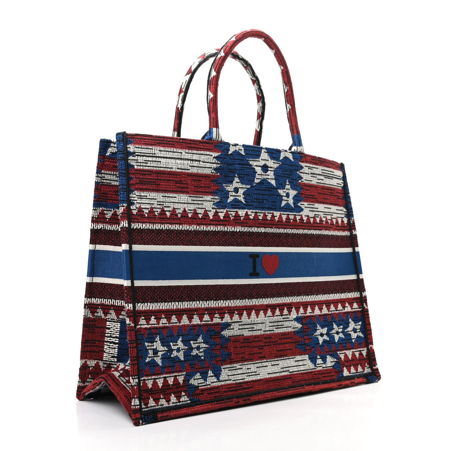 Canvas Embroidered Exclusive US Book Tote Multicolor