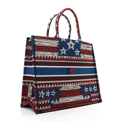 Christian Dior Canvas Embroidered Exclusive US Book Tote Multicolor 3 of 9