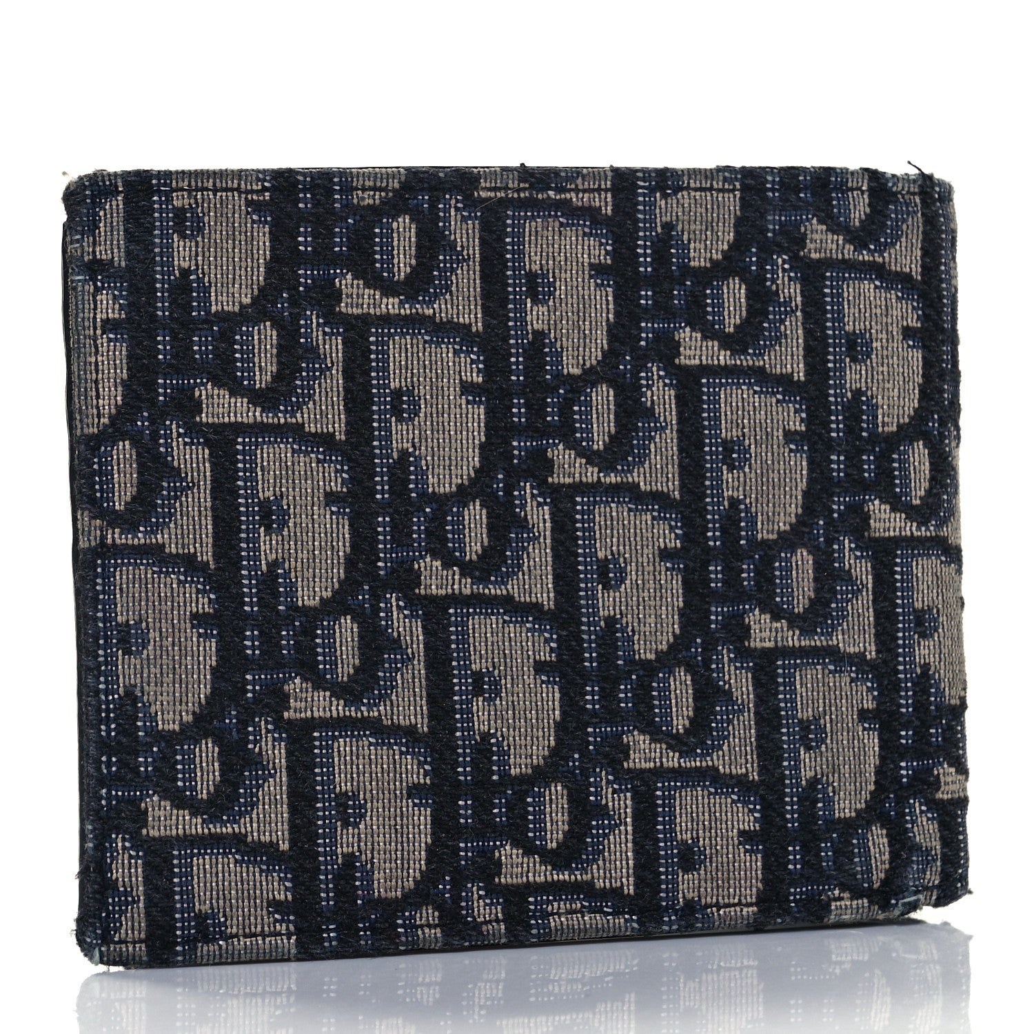 Christian Dior Oblique Compact Wallet Black 3 of 8