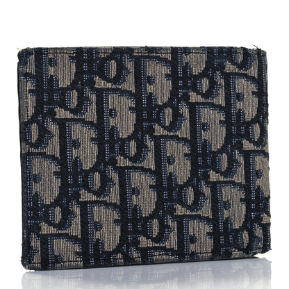 Christian Dior Oblique Compact Wallet Black 3 of 8