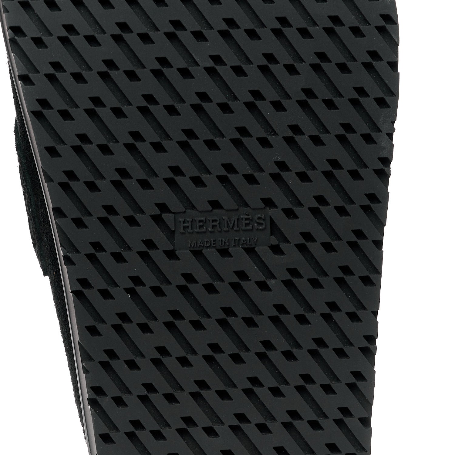 Hermes Suede Calfskin Go Mules 37.5 Black 6 of 7