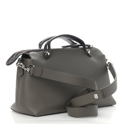 Fendi Vitello Dolce 4 Color Medium By The Way Boston Bag Carbone Grigio Polvere Multicolor 3 of 12