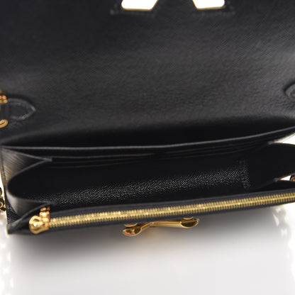 Louis Vuitton Epi Bloom Twist Chain Wallet Black 5 of 7