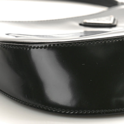 Prada Spazzolato Cleo Shoulder Bag Black 8 of 9