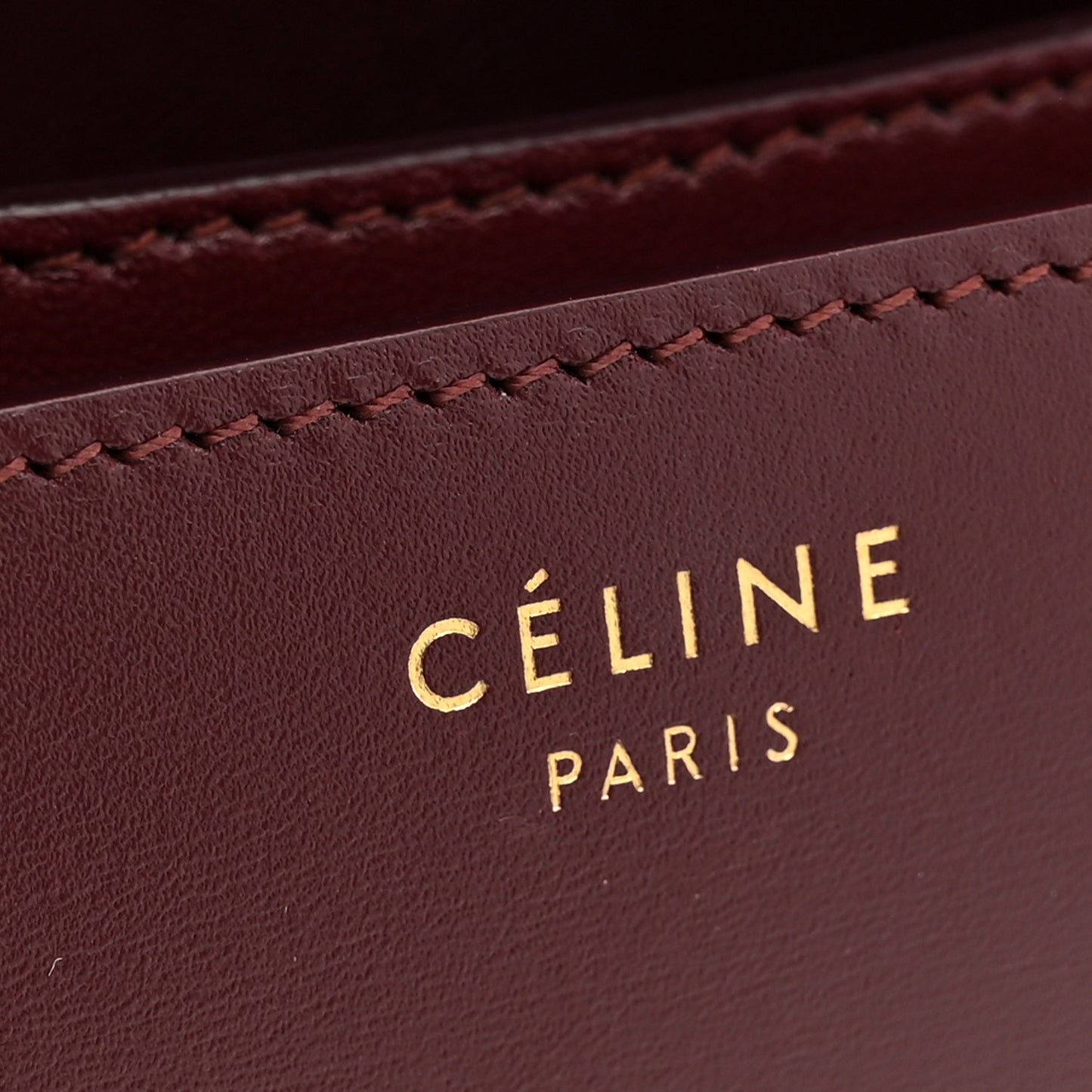 Box Calfskin Small Classic Box Flap Bag Burgundy