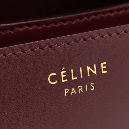 Celine Box Calfskin Small Classic Box Flap Bag Burgundy 5 of 11