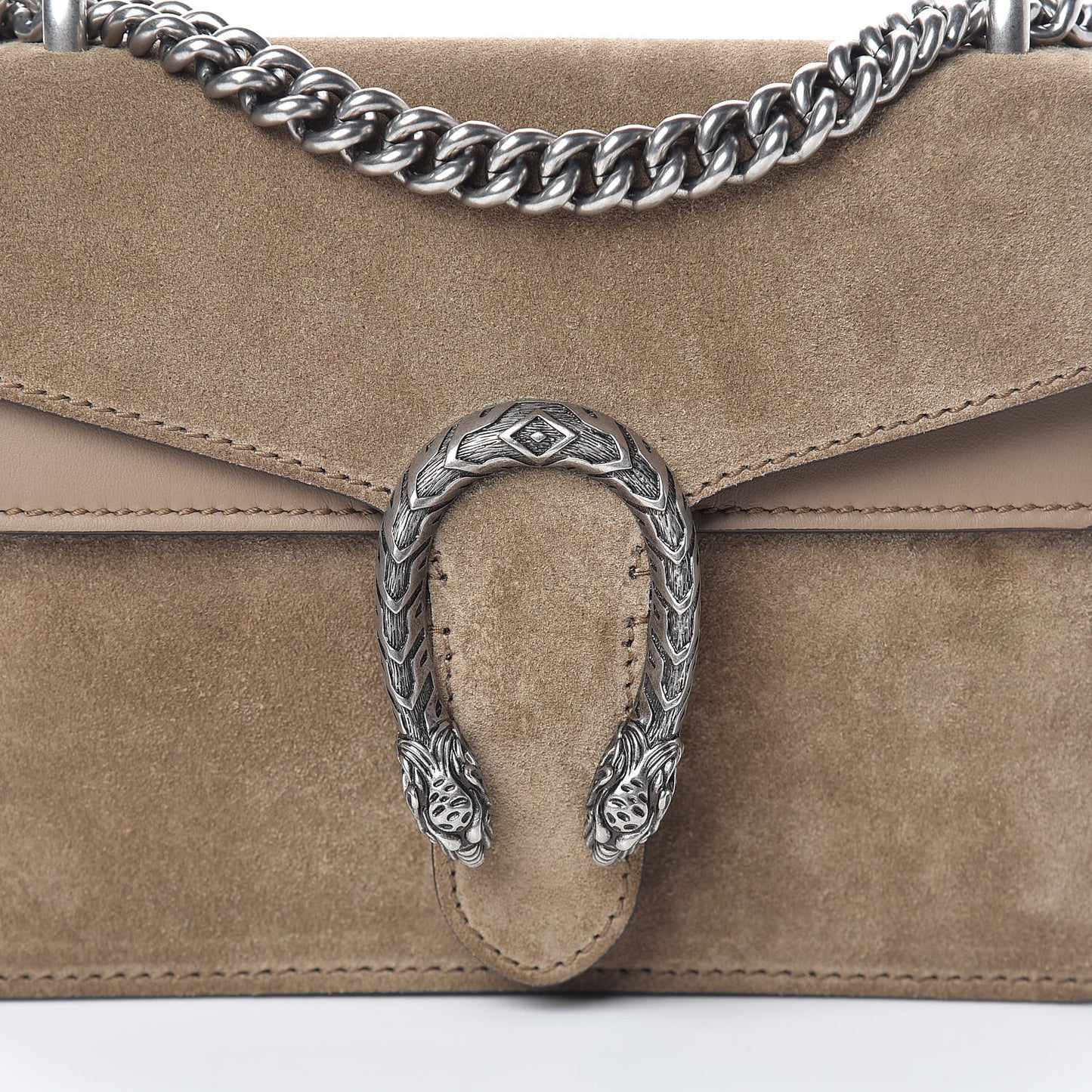 Suede Mini Dionysus Shoulder Bag Taupe